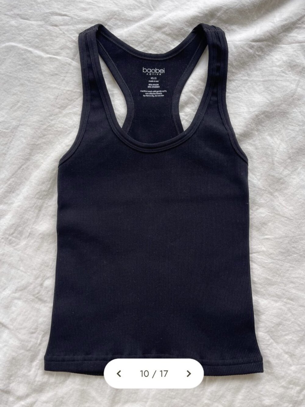 Lovesteady HUG Postpartum Support Tank - Mid Length, Black, XS/S